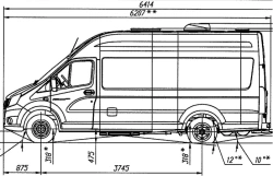 Chassis GAZelle NN, Modification A69R35, LPG gas engine