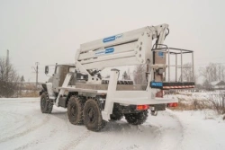 Lever-telescopic hydraulic lift AGP-29RT URAL-4320 14M 250KG 14.5M