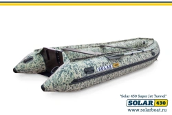 Motor inflatable boat SOLAR-430 Super Jet tunnel