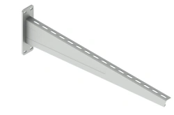 Support bracket reinforced BSOL 33-000, with overall dimensions from 130x64x130 mm to 230x64x830 mm, with metal thickness of con