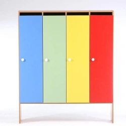 Children's cubicle for changing rooms of "Edelwood" trade mark