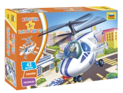 Assembled model "Police helicopter"