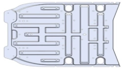Tunnel low/ Floor panel middle A9606162066