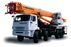 Truck crane KS-55735-7 and its modifications with the use of cabin U2.60.52.000 and its modifications produced by "IMZ AUTO" Ltd