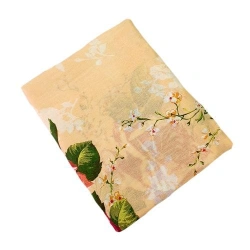 Duvet covers for adults made of fabrics of synthetic threads with cotton fibre insertion