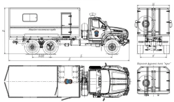 Emergency rescue trucks mod. 5777CK without CMU on the basis of Ural chassis mod. 4320-16, 4320-18, 4320-60, 4320-62, 4320-70, 4
