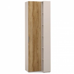 "SOHO" FCE-02.DS/DT, Transitional cupboard (oak) with shelf unit (beige) 400/608 from the modular furniture set "SOHO".
