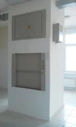 Elevators electric cargo small, model PGM, load capacity of 40, 100, 160, 250 kg, speed 0,4 m/s inclusive.
