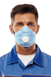 Personal respiratory protection equipment with filtering half-mask: respirator ALINA-212 FFP2 NR D for protection against aeroso