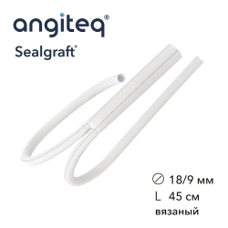 Blood vessel prosthesis synthetic knitted bifurcation covered with collagen D 18-9mm L 45cm