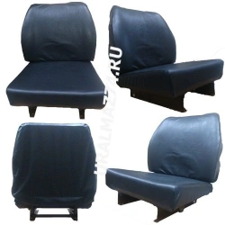 Manufacture of leather driver's seat assembly (reinforced backrest)
