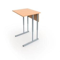 Single-seat adjustable pupil's table