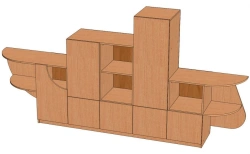 Shelving unit "Fregat". Model: S-F