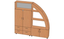 Shelving unit "Rainbow". Model: S-R