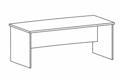 Metal office desk
