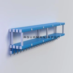 Hanging shelf made of PVC profile