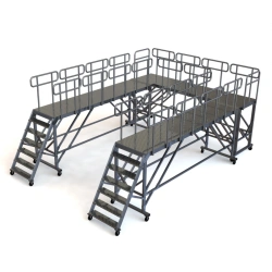 Trestle with two lifts mobile aluminium LSA-1700-600