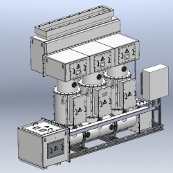GenAir-GAN generator line and neutral leads block (GLAC, GNAC) for voltage from 10 to 20 kV, rated current from 3150 to 1800
