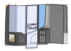 6282-401-7800000-23 SB Driver's bulkhead with double drawer
