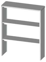 Overhead laboratory NP 900-3 from the set of general hospital furniture "LABROMED-3" according to TU 9452-009-13305037-2008