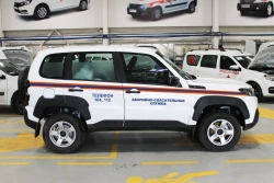 Car type NV30, mod. NV300P cat. M1G in version "Emergency and Rescue Service", EMERCOM, police, on the basis of LADA 2123 NIVA