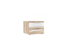 Marta LD.636120.000 Bedside cabinet (White/Desira Ash)