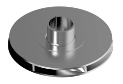 Working wheel complete with washers, floating, MT5A-80/100DP, shaft 17 mm, thickened hub, Niresist / IMPELLER, S/A: FL, MT5A-80