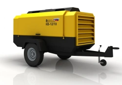 Compressor station on wheeled chassis on the basis of screw compressors KV-12/10P