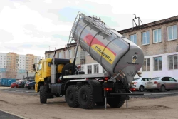 Auto cement truck type 9666R (Modifications 9666R6 on KAMAZ chassis on KAMAZ 43118-A5, 43118-50 chassis)