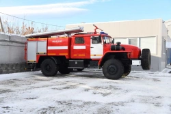 Fire tanker truck ??-4,0-?, type 5881U, modification 5881U6, on chassis Ural-43206-1151-61, 43206-1151-63, 43206-1151-71, 43206-