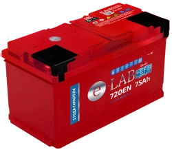 Lead battery for starting piston engines AKB 6ST-75 "ELAB + EFB"