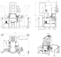 Automatic complex AKKI 5523.01 on the basis of single crank double-acting non-sloping press KI5523