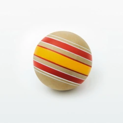 Natural rubber-based rubber balls, unprimed, hand painted. Art. P7-100