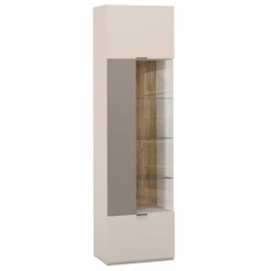 "SOHO" FGE-02.DS/DV, Showcase cupboard right at 2134 (mocha) from the set of modular furniture "SOHO".