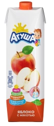 Apple juice with pulp enriched with vitamins and minerals restored "Agusha" for nutrition of pregnant women, 1