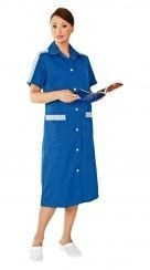 Women's special clothing for protection against general industrial pollution and mechanical effects (abrasion) made of polyester