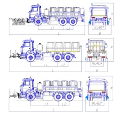 Universal road maintenance machine model MK-4533