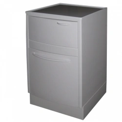 CE-104 M - medical table and cabinet under washbasin and waste collector of direct version