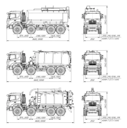 Special tank truck ACV, AV, brand HANT, type HANT 8051V, modifications HANT 8051V60, HANT 8051V6X