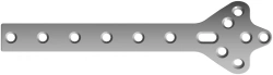 Plate "clover leaf" (2-14 holes, length 72-264 mm)