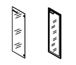 Medium glass door. Furniture set "Grand"