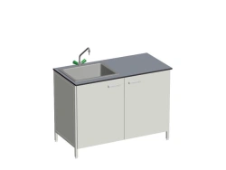 Metal wash table. Model: SMO