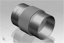 Axial bellows compensator of standard design (type A) of ARN version with nominal diameter from 15 mm up to 5000 mm, with nomin