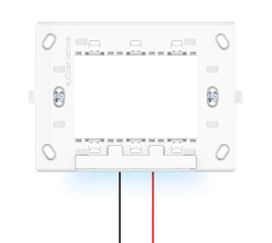 CADUCEUS ALING Experience Mounting frame with blue LED light, 3M, screw fixing, Art. no. 71303.5, white, art. 71303.5