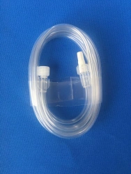 Single-use medical extension cord 3,0x2500 mm, version 2 (with luer-lock male and luer-lock tip), version 2 (with luer-lock male