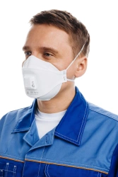 Personal respiratory protection equipment with filtering half-mask: respirator RK 5011 FFP1 NR D for protection against aerosols