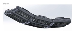 LED luminaire "Industrial Design MTM IoT" series CUBIC 530 Nine modules End to end connection - 3 - 15 degrees Connected
