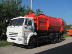 Side-loading rubbish truck KO-449-02 (based on KAMAZ chassis: 65115-50, 65115-A5, 65115-RR; 65115-RS, 65115-5H)