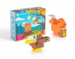 Constructor "Play, Create (Squirrel and Eagle - 18 pieces)"