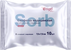 Medical sorption sterile gauze napkin 7,5 cm x 7,5 cm 8 folds according to TU 32.50.50-014-14959781-2019